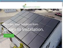 Tablet Screenshot of greenpowerenergy.com